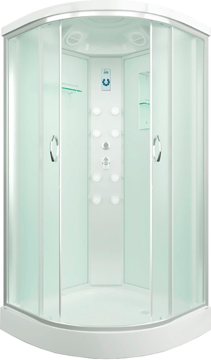 Душевая кабина Erlit ER4509P-C3-RUS 90x90x215 см, с гидромассажем спины