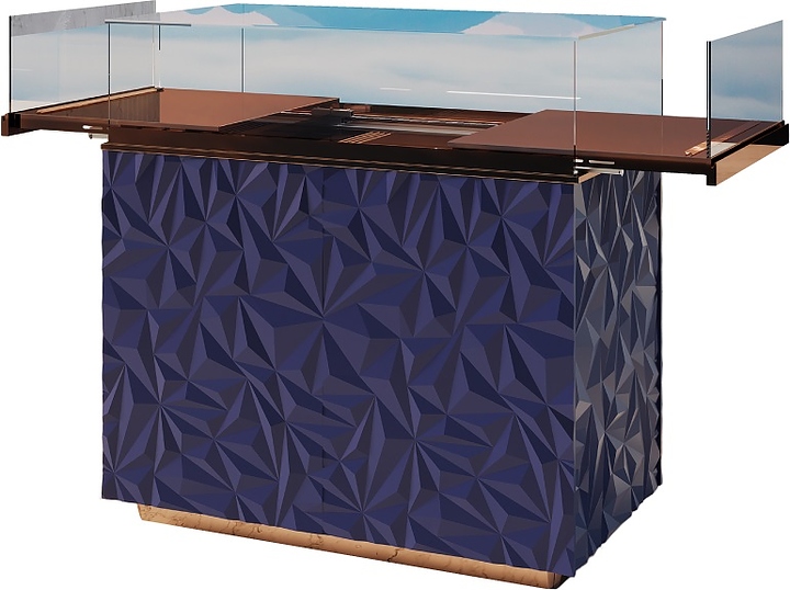 Витрина кондитерская Finist Glassier SLIDE TWIN GSTL-12/8/3