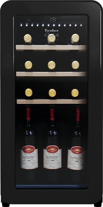 Винный шкаф TESLER CWC-188 BLACK черный