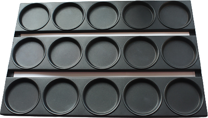 Противень для бургеров ЦПО 600х800х19 мм 20 ячеек d=125 мм