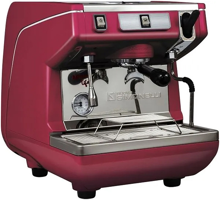 Кофемашина Nuova Simonelli Appia Life 1Gr S красная, высокая группа, полуавтомат