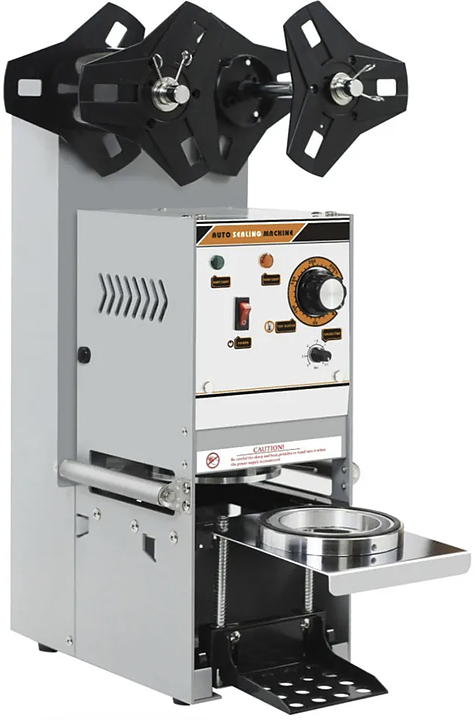 Запайщик пластиковой тары автоматический Foodatlas WY-680 (стакан d70-90)