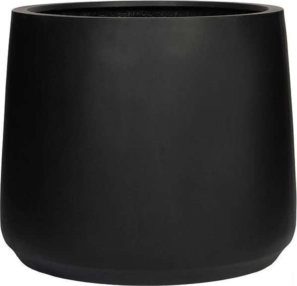 Кашпо Pottery Pots Patt (55,5х46,5 см) черное матовое