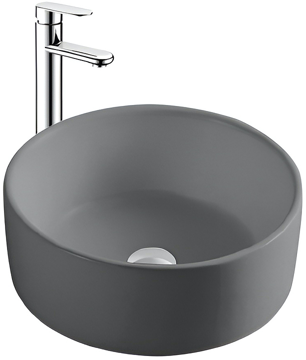 Раковина Aquatek Европа AQ5118-MG 40х40 см, фарфор, серая матовая