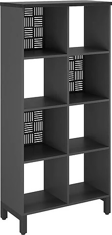 Стеллажная система КОБОР SQ-4X2 black/wood