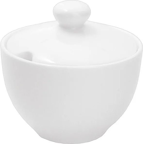 Сахарница Kunstwerk A7427 200 мл d=9,3 см h=7,5 см (фарфор) белая