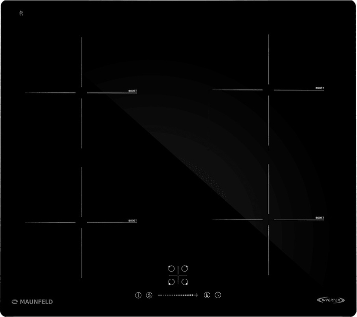 Варочная панель индукционная Maunfeld AVI6046SBK черная