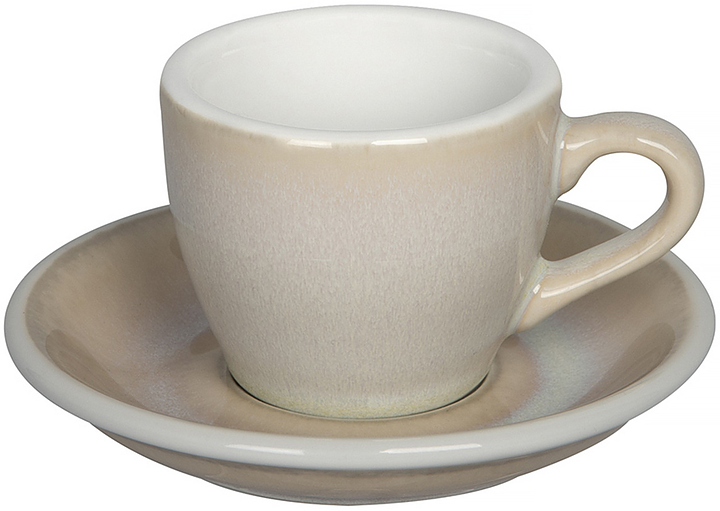 Кофейная пара Loveramics Egg Espresso Cup 80-133BIV/154BIV 80 мл, бежевый (ivory)