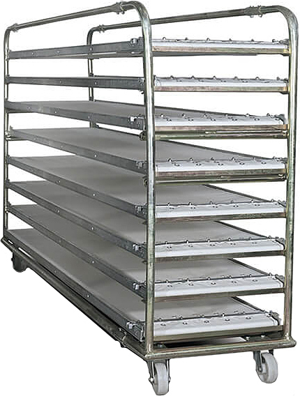 Тележка-шпилька для противней Porlanmaz Bakery Machinery PMKF 150PT гальваниз.