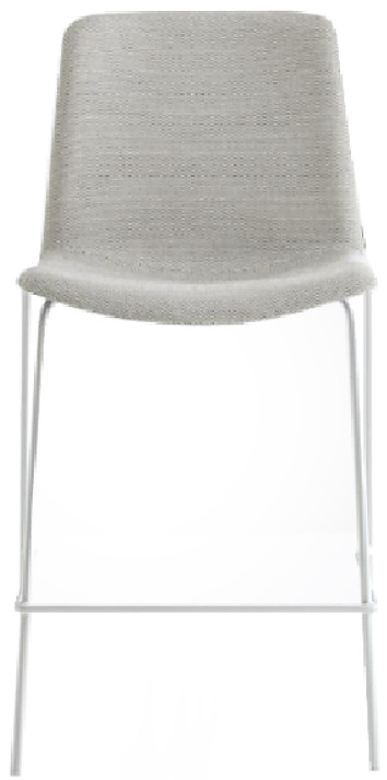 Стул барный Pedrali TWEET 892/BE светло-серый, nero