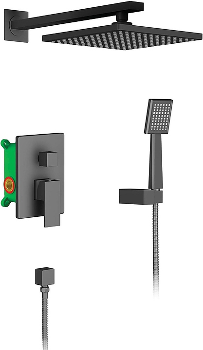 Комплект душевой TIMO Selene SX-2069/03SM черный матовый