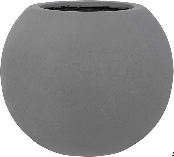 Кашпо Pottery Pots Beth (31х25 см) серое матовое