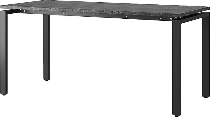 Стол офисный КОБОР P-80/70 black/glazed