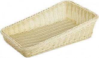 Корзинка Клен Beige 5041 300x450x115 мм бежевая со скошенным бортом