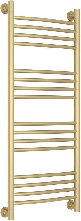 Полотенцесушитель водяной Сунержа Богема+ 100x40 см с выгнутой перемычкой, матовая шампань