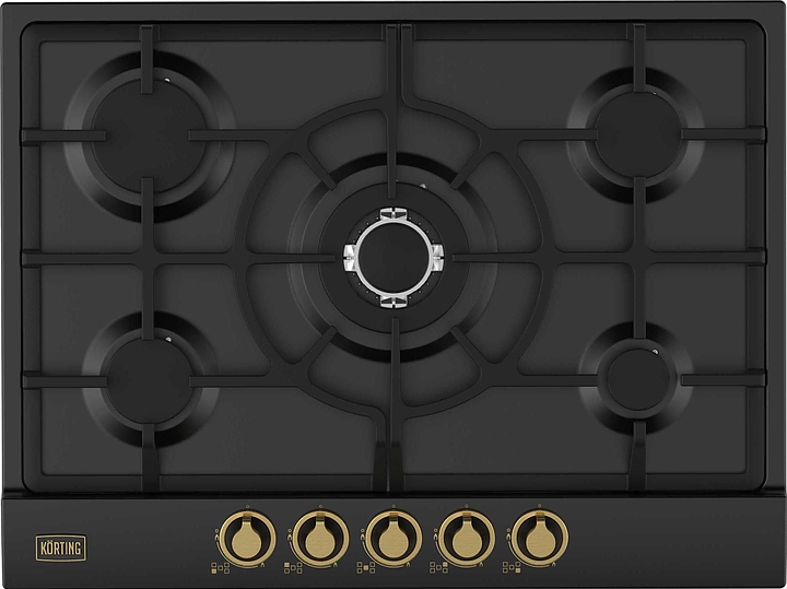 Варочная панель газовая Korting HG 761 CTGN черная матовая