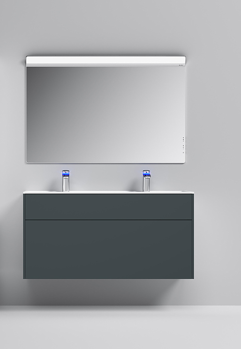 Гарнитур AM.PM Inspire 2.0 20925 120 см, 3 предмета, графит матовый