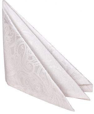 Салфетка сервировочная Luxstahl Мати 450х450 мм белая (огурцы)