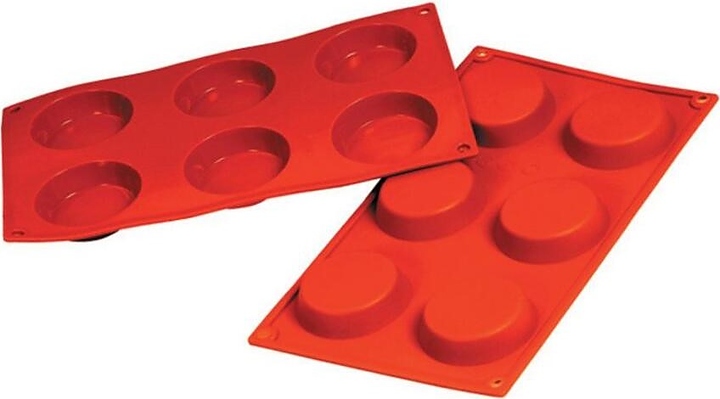 Форма силиконовая P.L. Proff Cuisine 81200450 "Флан" 6 ячеек