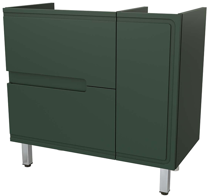 Тумба под раковину Taliente Cevia TA-MBC-90PR(L)-grigio verde 89.4х44.7х68.2 см зеленый