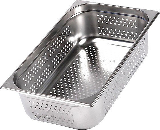 Гастроемкость Hurakan GN-P 1/1-40 (530x325x40) перф., нерж. сталь