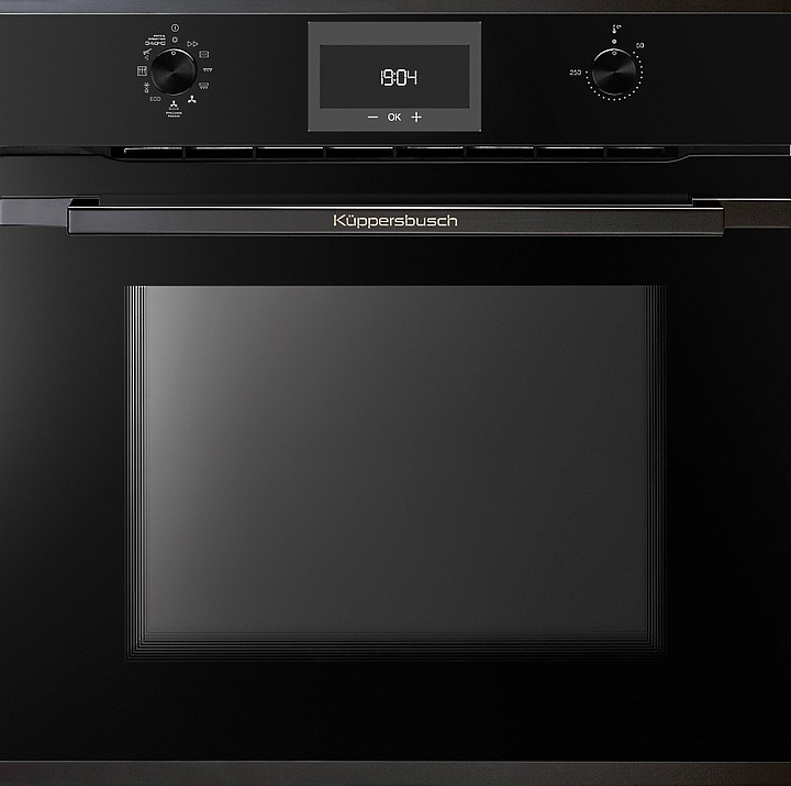 Духовой шкаф с пиролизом Kuppersbusch BP 6332.0 S6 Black Steel 3600 Вт 70 л 595х559х595 мм черный