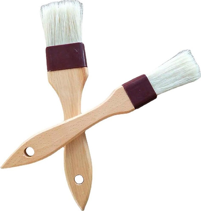 Кисточка кондитерская P.L. Proff Cuisine PBW-15F / DJENI 21,5х4,5 см натуральная щетина с деревянной ручкой