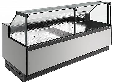 Витрина холодильная Carboma Bavaria 4 GC110 VM 1,25-1 версия 2.0 9006-9005 (без боковин)