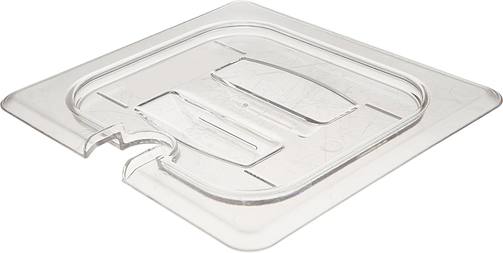 Крышка для гастроемкости Cambro 60CWCHN 135 GN 1/6 (176х162) с отверстием для ложки, поликарбонат