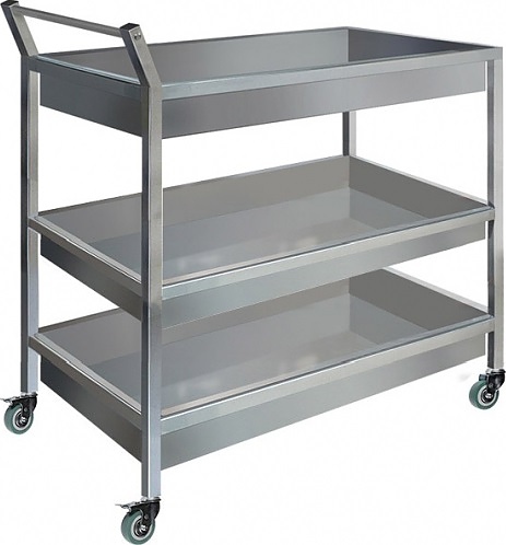 Тележка для сбора посуды Finist ТСП 900х600х1000 мм 3 поддона