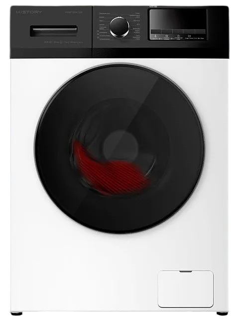 Стиральная машина HiSTORY 4 HWMF 9564 ТLW Inverter Steam 9кг белый, черный