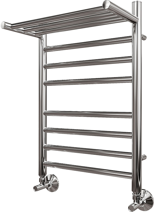 Полотенцесушитель водяной Point Аврора Премиум PN10146SP П7 400x600 с полкой, хром