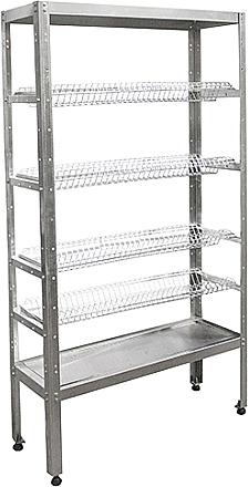 Стеллаж для тарелок ПищТех Стандарт СКТН-4КС-М