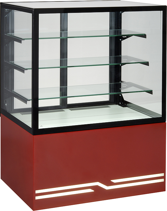 Витрина кондитерская UNIS Cube II 1000 красная