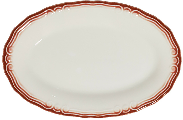 Блюдо овальное ID Fine Relic Maroon 30557-213026 26 см