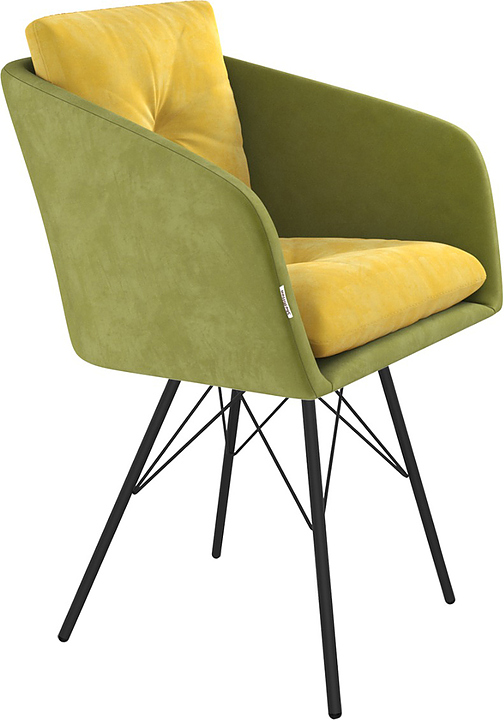 Стул барный Sheffilton SHT-ST43-2/S37 фисташковый десерт / черный муар