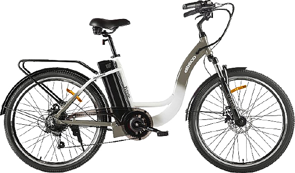 Велогибрид Eltreco White бело-серый