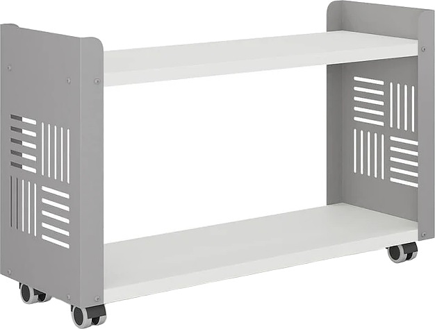 Стеллаж мобильный КОБОР SМ2-90/30 aluminum/premium