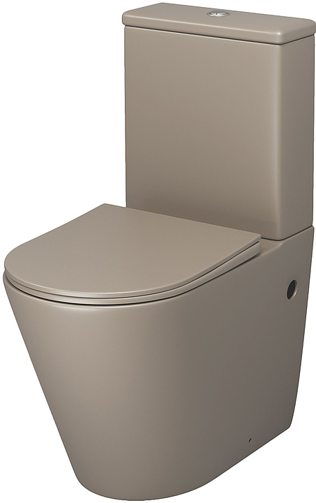 Унитаз напольный с крышкой-сиденьем Grossman Color GR-4480BRLMS светло-коричневый матовый