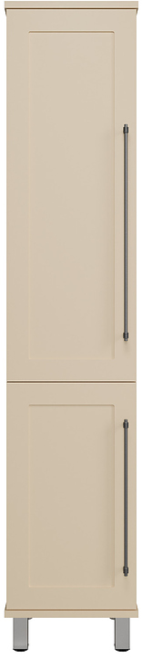 Шкаф-пенал Misty Марта-35 36х165 см, с бельевой корзиной, левый, бежевый