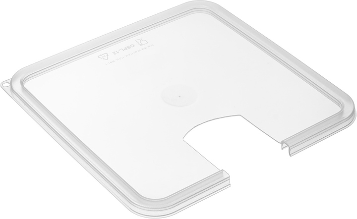Крышка для контейнера с вырезом под су-вид Gastroplast 80012 29х29 см (полипропилен) прозрачная