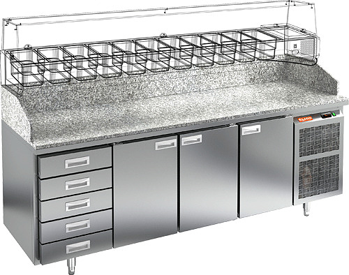 Стол для пиццы HICOLD PZ4-111/GN (без витрины)