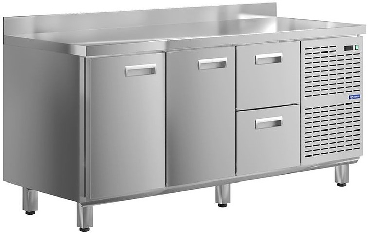 Стол холодильный KAYMAN КСХ-112/60 (2 двери, 2 ящика)