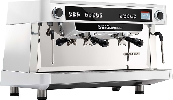 Кофемашина автоматическая Nuova Simonelli Nuova Aurelia VOL XT 2Gr 220V white+PID+high groups+LED+Group Display+Double wall steam wand