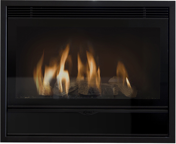 Камин газовый Karma ELEGANCE 67 EXCLUSIVE Medium line 30 антрацит