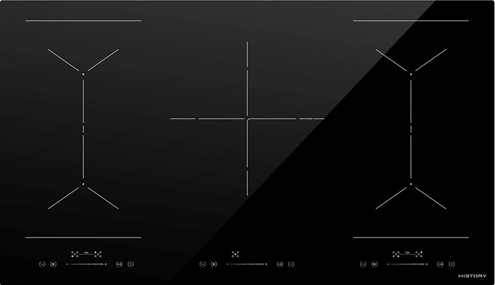 Варочная панель индукционная HiSTORY HI9532 BBK черная