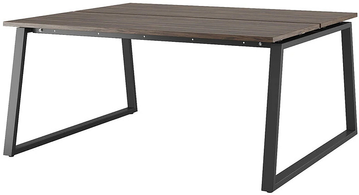 Стол офисный КОБОР TR/2-120/160 black/charlston