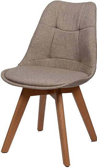 Стул BentWood Eames W ткань коричневый