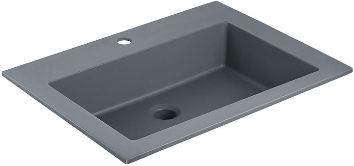 Раковина Vincea VCB-13600G 60х48 см, серая