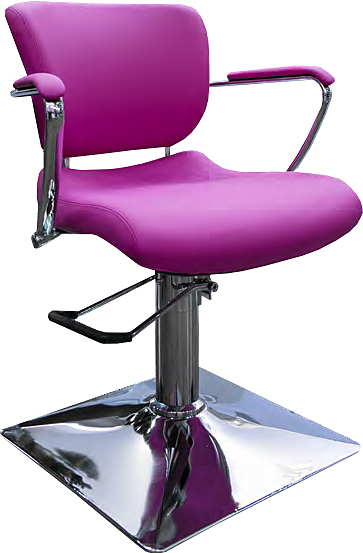 Кресло парикмахерское Пластэк-Техник Визит с квадратным основанием